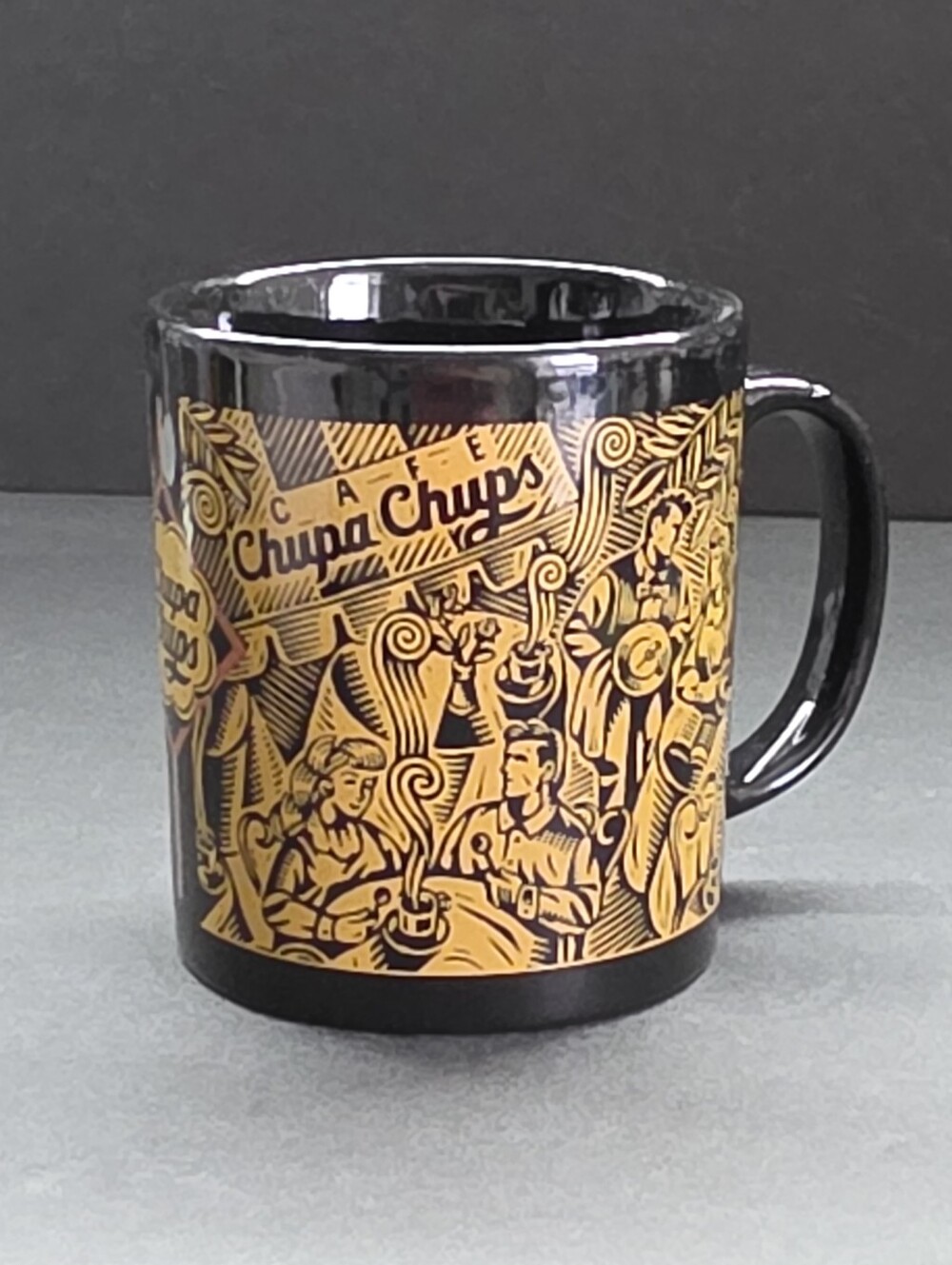 Vintage Staffordshire Chupa Chups Cafe Coffee Mug Made in England Rare